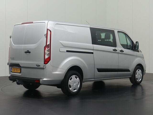 Ford TRANSIT CUSTOM 2.0TDCI 130PK Lang Automaat Dubbele Cabine | Leder | Navigatie | Camera | Trekhaak