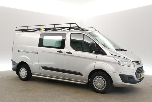 Ford TRANSIT CUSTOM 290 2.2 TDCI L2H1 Dubbele Cabine 6 Persoons Airco Cruise Camera PDC Imperiaal Trekhaak