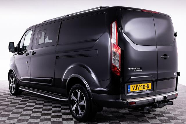 Ford TRANSIT CUSTOM 320 2.0 TDCI L2H1 Active Limited DC | Half LEDER | Dubbele SCHUIFDEUR | Trekhaak *EX.BTW* .