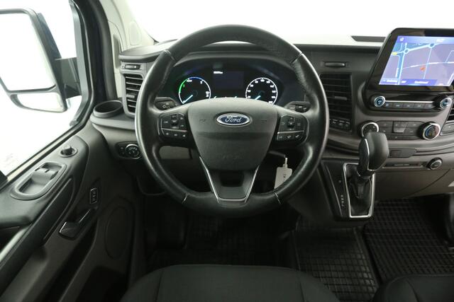 Ford TRANSIT CUSTOM 340 Ecoboost L1H1 211PK | BENZINE | Plug-in Hybride | EMISSIEVRIJE ZONE | Airco Cruise Carplay LED Navi PDC 3 Persoons Stoetlverw.
