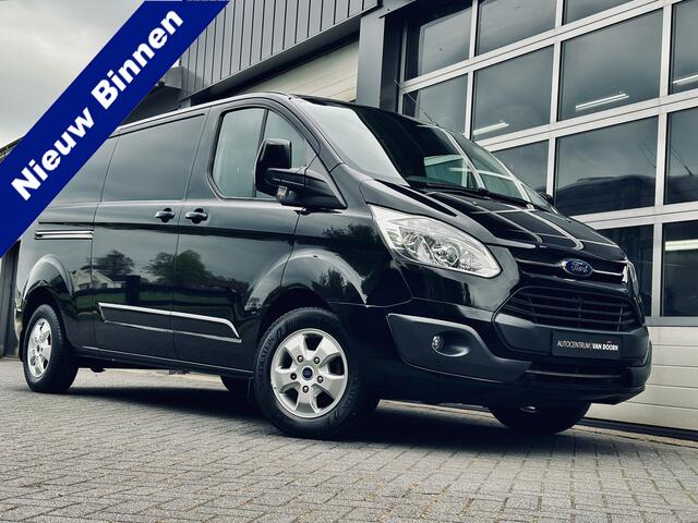 Ford TRANSIT CUSTOM 290 2.0 TDCI 170pk | Automaat | L2 | 2x Schuifdeur | Zwart | Airco | Cruise Contr. | PDC | Trekhaak