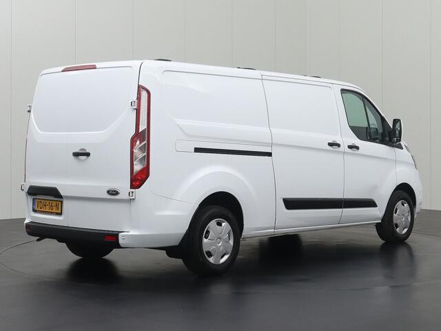 Ford TRANSIT CUSTOM 2.0TDCI Lang | Dakdraagsysteem | Navigatie | Airco | 3-Persoons | Betimmering