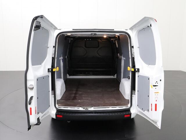 Ford TRANSIT CUSTOM 2.0TDCI Lang | Dakdraagsysteem | Navigatie | Airco | 3-Persoons | Betimmering