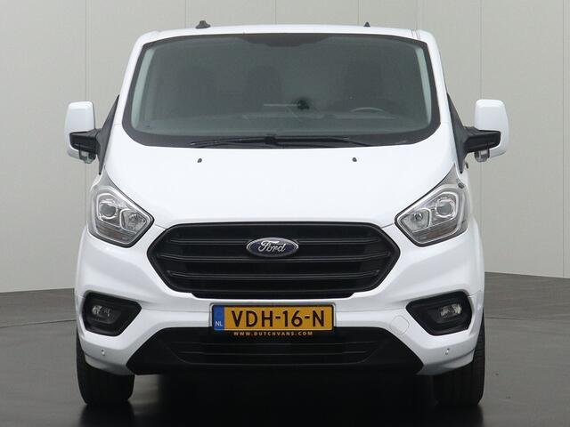 Ford TRANSIT CUSTOM 2.0TDCI Lang | Dakdraagsysteem | Navigatie | Airco | 3-Persoons | Betimmering