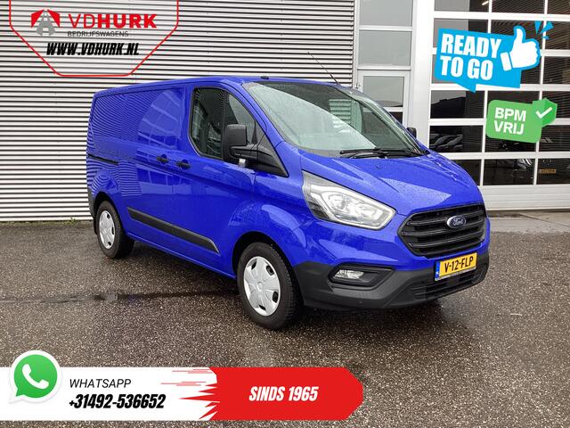 Ford TRANSIT CUSTOM 2.0 TDCI 130 pk Aut. BPM VRIJ! Ready2Go! BOTT Inrichting L+R/ Riem V.V/ Omvormer/ Gev.Stoel/ Stoelverw./ Cruise/ PDC/ Trekhaak/ Airco