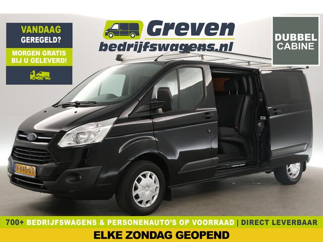 Ford TRANSIT CUSTOM 290 2.0 TDCI L2H1 | Dubbele Cabine | 6 Persoons | 2xSchuifdeur Airco Cruise Trekhaak Navigatie PDC Imperiaal