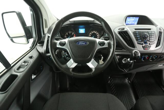 Ford TRANSIT CUSTOM 290 2.0 TDCI L2H1 | Dubbele Cabine | 6 Persoons | 2xSchuifdeur Airco Cruise Trekhaak Navigatie PDC Imperiaal
