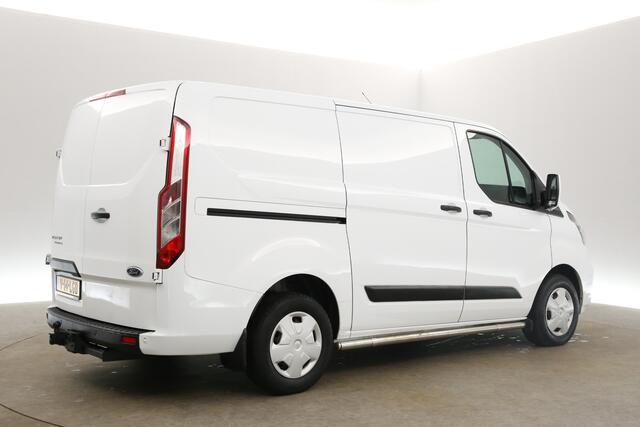 Ford TRANSIT CUSTOM 2.0 TDCI L1H1 Airco Cruise Navigatie PDC 3 Persoons Stoelverw. LED Trekhaak