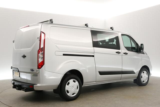 Ford TRANSIT CUSTOM 2.0 TDCI L2H1 Dubbele Cabine 6 Persoons Airco Cruise Camera Carplay Navigatie PDC LED Trekhaak