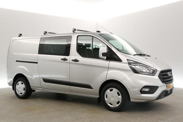 Ford TRANSIT CUSTOM 2.0 TDCI L2H1 Dubbele Cabine 6 Persoons Airco Cruise Camera Carplay Navigatie PDC LED Trekhaak