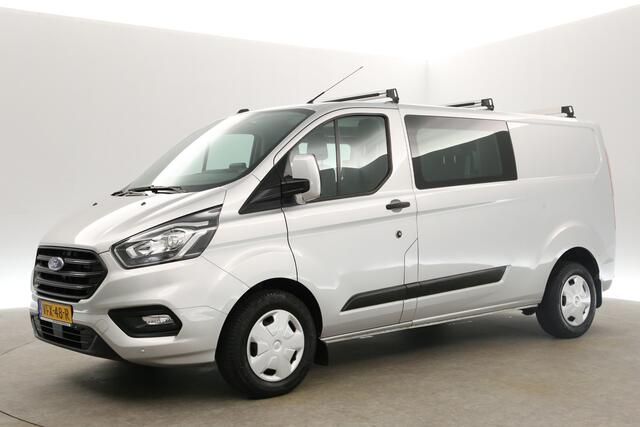 Ford TRANSIT CUSTOM 2.0 TDCI L2H1 Dubbele Cabine 6 Persoons Airco Cruise Camera Carplay Navigatie PDC LED Trekhaak