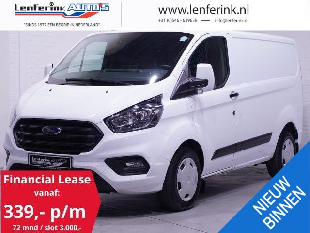 Ford TRANSIT CUSTOM 2.0 TDCI 130 pk Aut. L1H1 Navi, Camera, BPM vrij Airco, Cruise Control, PDC V+A, 3-Zits