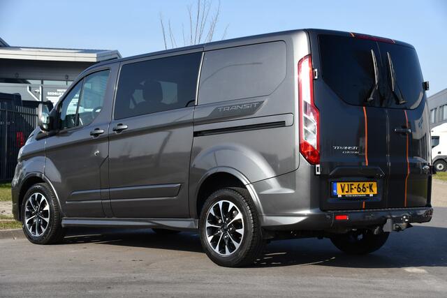 Ford TRANSIT CUSTOM 320 2.0 TDCI L1H1 Sport DC Adaptieve Cruise, Camera, Carplay, 185PK, Leder, Automaat, Dodehoek, UNIEK!