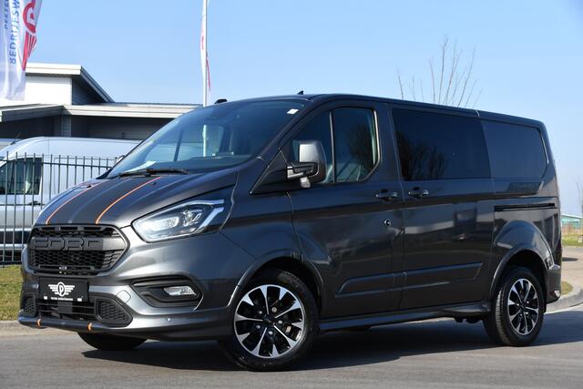 Ford TRANSIT CUSTOM 320 2.0 TDCI L1H1 Sport DC Adaptieve Cruise, Camera, Carplay, 185PK, Leder, Automaat, Dodehoek, UNIEK!