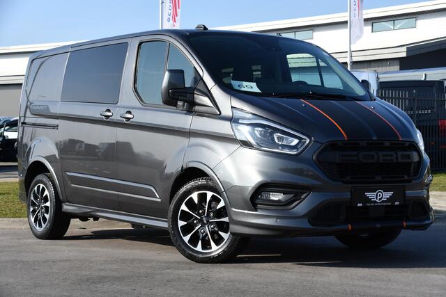 Ford TRANSIT CUSTOM 320 2.0 TDCI L1H1 Sport DC Adaptieve Cruise, Camera, Carplay, 185PK, Leder, Automaat, Dodehoek, UNIEK!