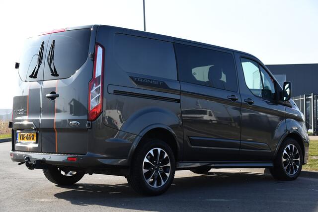 Ford TRANSIT CUSTOM 320 2.0 TDCI L1H1 Sport DC Adaptieve Cruise, Camera, Carplay, 185PK, Leder, Automaat, Dodehoek, UNIEK!