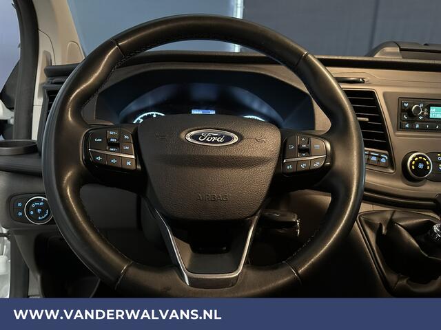 Ford TRANSIT CUSTOM 2.0 TDCI 131pk L2H1 Euro6 Airco | Cruisecontrol | Parkeersensoren | 2800kg Trekvermogen verwarmde voorruit, bijrijdersbank