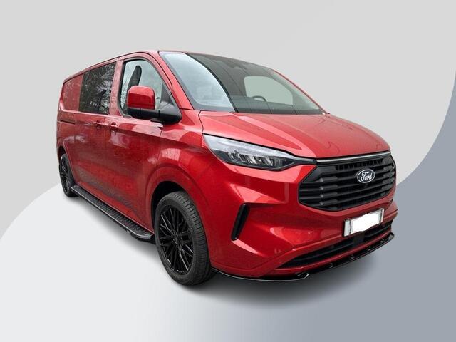 Ford TRANSIT CUSTOM 300 2.0 TDCI L2H1 Limited DC 136pk | Dubbele Cabine | Artisan Red | Trekhaak | Dubbele Schuifdeur | Bijrijdersbank | Sidesteps | Bumperpakket | Zwarte velgen | Stoelverwarming | Camera
