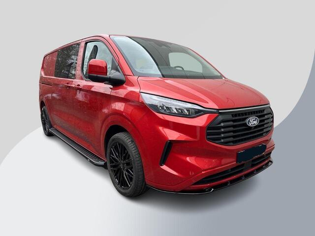 Ford TRANSIT CUSTOM 300 2.0 TDCI L2H1 Limited DC 136pk | Artisan Red | Dubbele Cabine | Trekhaak | Dubbele Schuifdeur | Bijrijdersbank | Sidesteps | Bumperpakket | Zwarte velgen | Stoelverwarming | Camera
