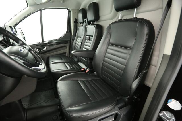 Ford TRANSIT CUSTOM 340 2.0 TDCI L2H1 TRAIL | MARGE! | Airco Camera Cruise LED Carplay Leder Navi 3 Persoons Trekhaak