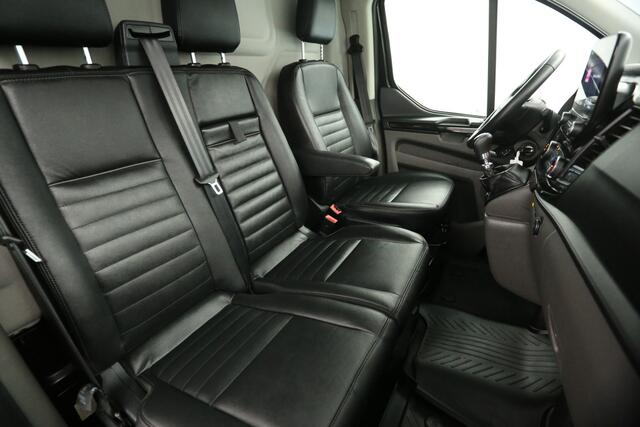 Ford TRANSIT CUSTOM 340 2.0 TDCI L2H1 TRAIL | MARGE! | Airco Camera Cruise LED Carplay Leder Navi 3 Persoons Trekhaak