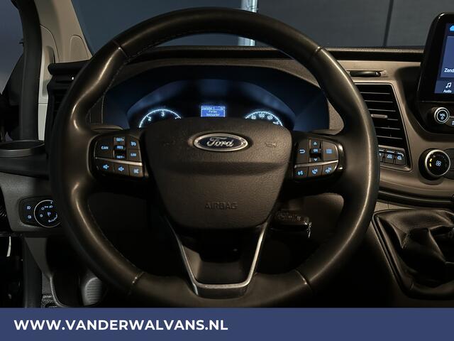 Ford TRANSIT CUSTOM 2.0 TDCI 131pk L2H1 Euro6 Airco | LED | Cruisecontrol | Apple Carplay Android Auto, Verwarmde voorruit, Parkeersensoren, Bijrijdersbank, 2800kg trekvermogen