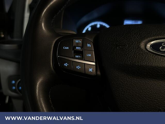 Ford TRANSIT CUSTOM 2.0 TDCI 131pk L2H1 Euro6 Airco | LED | Cruisecontrol | Apple Carplay Android Auto, Verwarmde voorruit, Parkeersensoren, Bijrijdersbank, 2800kg trekvermogen