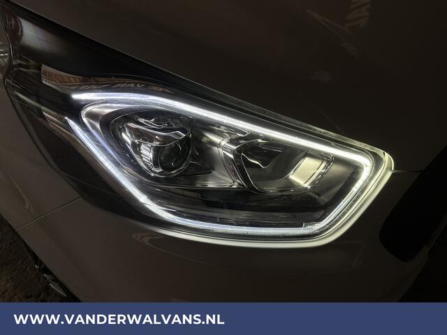 Ford TRANSIT CUSTOM 2.0 TDCI 131pk L2H1 Euro6 Airco | LED | Cruisecontrol | Verwarmde voorruit Parkeersensoren, Bijrijdersbank, 2800kg trekvermogen