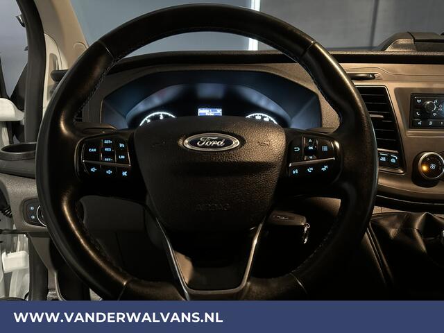 Ford TRANSIT CUSTOM 2.0 TDCI 131pk L2H1 Euro6 Airco | LED | Cruisecontrol | Verwarmde voorruit Parkeersensoren, Bijrijdersbank, 2800kg trekvermogen