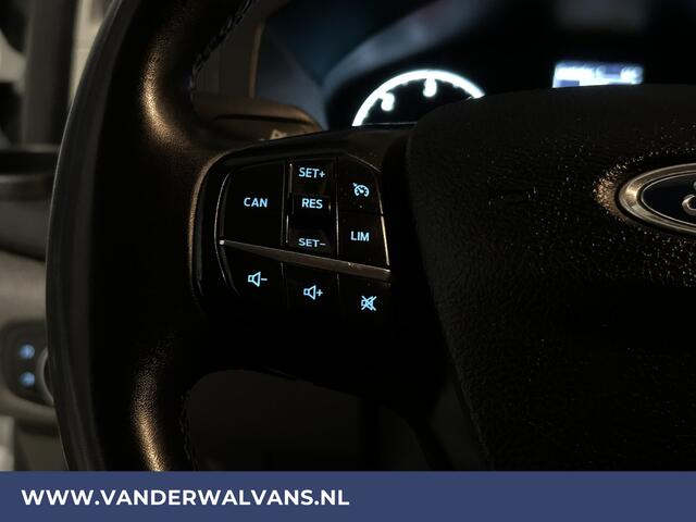 Ford TRANSIT CUSTOM 2.0 TDCI 131pk L2H1 Euro6 Airco | LED | Cruisecontrol | Verwarmde voorruit Parkeersensoren, Bijrijdersbank, 2800kg trekvermogen