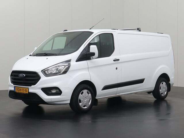 Ford TRANSIT CUSTOM 2.0TDCI Lang Trend | Dakdraagsysteem | Navigatie | Airco | 3-Persoons | Betimmering
