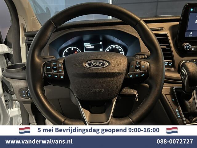 Ford TRANSIT CUSTOM 2.0 TDCI 130pk Automaat L2H1 inrichting Euro6 Airco | Camera | Apple Carplay | Cruisecontrol LED, Stoelverwarming, Verwarmde voorruit, Trekhaak, Parkeersensoren