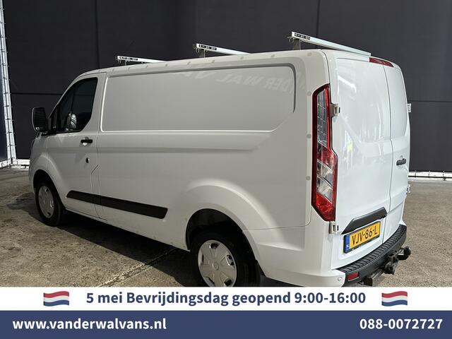 Ford TRANSIT CUSTOM 2.0 TDCI L1H1 Euro6 Airco | Camera | LED | Apple Carplay | Android Auto | 2500kg Trekhaak Cruisecontrol, Parkeersensoren, Verwarmde voorruit, Dakdragers, Bijrijdersbank