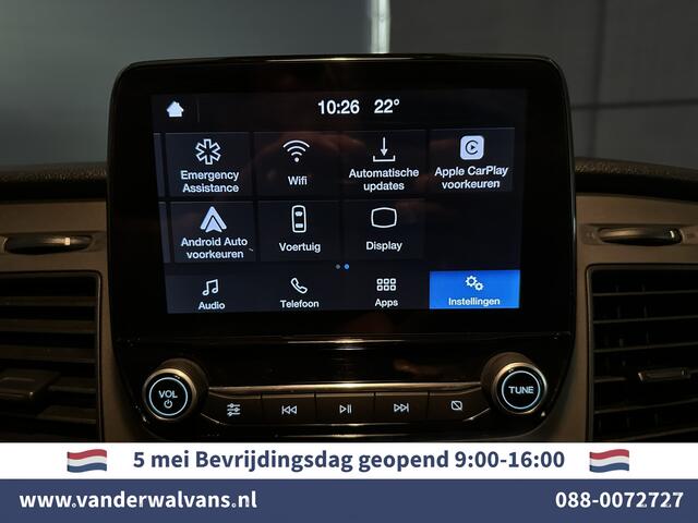 Ford TRANSIT CUSTOM 2.0 TDCI L1H1 Euro6 Airco | Camera | LED | Apple Carplay | Android Auto | 2500kg Trekhaak Cruisecontrol, Parkeersensoren, Verwarmde voorruit, Dakdragers, Bijrijdersbank