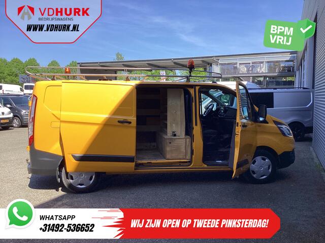 Ford TRANSIT CUSTOM 340 2.0 TDCI 130 pk L2 EXPORT ONLY Trend 2.8t Trekverm./ 2x Schuifdeur/ Imperiaal/ Carplay/ Camera/ Trekhaak