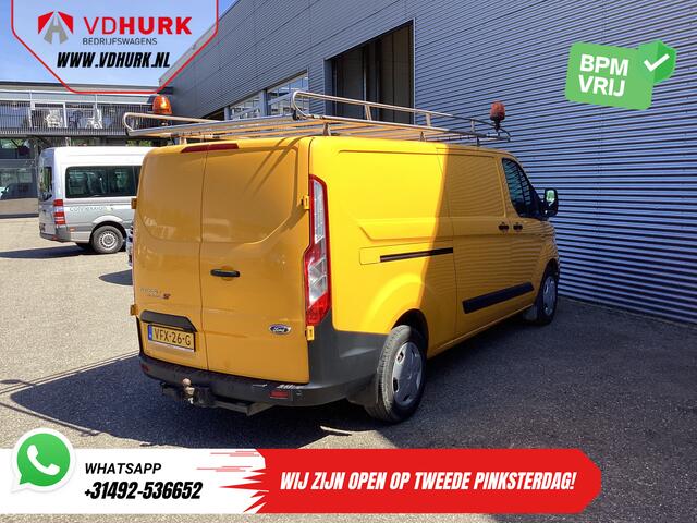 Ford TRANSIT CUSTOM 340 2.0 TDCI 130 pk L2 EXPORT ONLY Trend 2.8t Trekverm./ 2x Schuifdeur/ Imperiaal/ Carplay/ Camera/ Trekhaak
