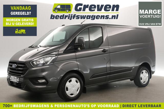 Ford TRANSIT CUSTOM 280 2.0 TDCI L1H1 Trend 170PK Marge Automaat Airco Cruise Camera Carplay Navi PDC 3 Persoons Trekhaak