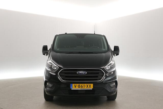 Ford TRANSIT CUSTOM 2.0 TDCI L2H1 | 170PK | Dubbele Cabine | 5 Persoons | Airco Cruise Camera Trekhaak 2xSchuifdeur LED Carplay 16"LMV PDC