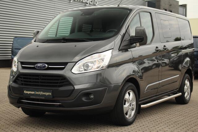 Ford TRANSIT CUSTOM 290 2.0TDCI 170pk L1H1 Limited DC | Leder | L+R Zijdeur | Trekhaak | Camera | Navi | Lease 342,- p/m
