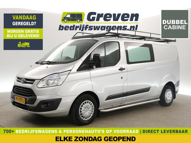 Ford TRANSIT CUSTOM 290 2.2 TDCI L2H1 | Dubbele Cabine | 6 Persoons | Airco Camera Cruise Trekhaak PDC Imperiaal