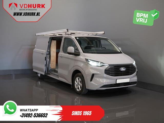 Ford TRANSIT CUSTOM 320 2.0 TDCI 170 pk Aut. L2 Limited BPM VRIJ! Imperiaal + Ladder/ LED/ Stoelverw./ Carplay/ Camera/ PDC/ LMV/ Cruise/ Trekhaak/ Airco