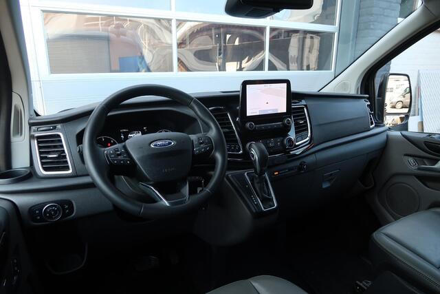 Ford TRANSIT CUSTOM 300 2.0 TDCI L2H1 Limited DC AUT/ LED/ CAMERA/ 2X DEUR/ LEDER/ ACC/ CARPLAY/ CLIMA/ TREKHAAK