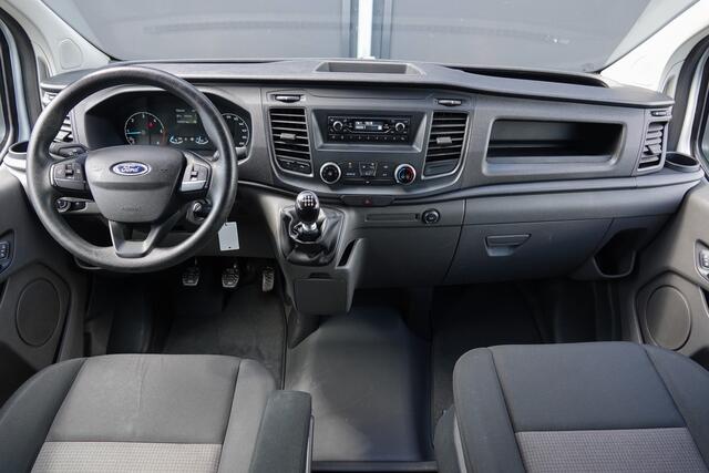 Ford TRANSIT CUSTOM L1H1 2.0Tdci 105Pk | Dubbel Cabine | Ambiente | Trekhaak | Frozen White