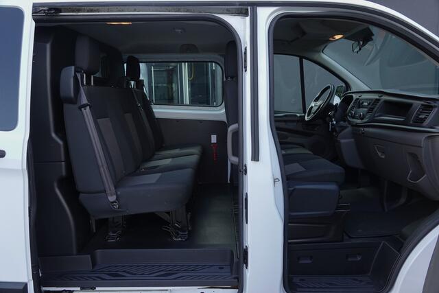 Ford TRANSIT CUSTOM L1H1 2.0Tdci 105Pk | Dubbel Cabine | Ambiente | Trekhaak | Frozen White