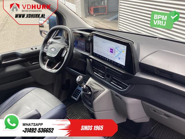 Ford TRANSIT CUSTOM 300 2.0 TDCI 150 pk L2 Limited BPM VRIJ! Garantie tot 3-28'/ LED/ Adapt.Cruise/ Navi/ Stuurverw./ Stoelverw./ Carplay/ Camera/ PDC/ LMV/ Climate/ Trekhaak