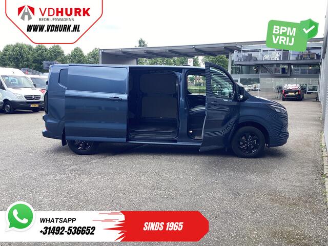 Ford TRANSIT CUSTOM 300 2.0 TDCI 150 pk L2 Limited BPM VRIJ! Garantie tot 3-28'/ LED/ Adapt.Cruise/ Navi/ Stuurverw./ Stoelverw./ Carplay/ Camera/ PDC/ LMV/ Climate/ Trekhaak