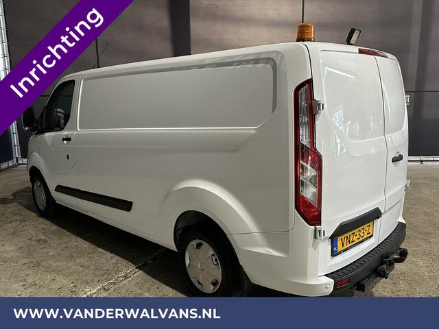 Ford TRANSIT CUSTOM 2.0 TDCI 130pk L2H1 Inrichting Euro6 Airco | Camera | LED | Apple Carplay | Android Auto | 2800kg Trekhaak Cruisecontrol, Parkeersensoren, Verwarmde voorruit, Bijrijdersbank