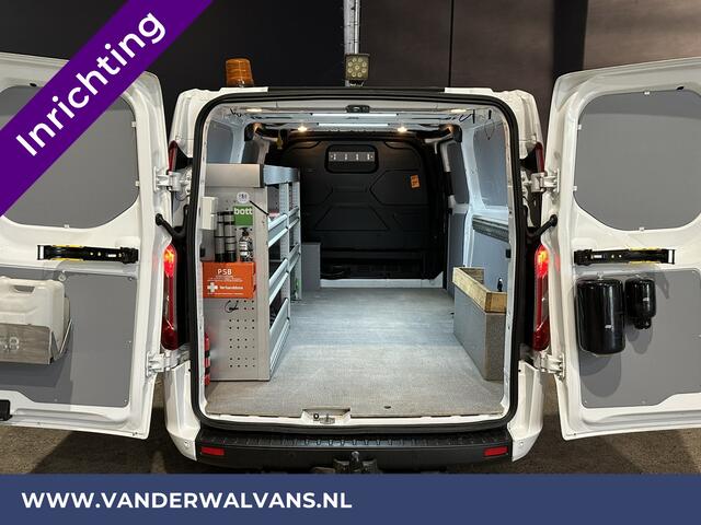 Ford TRANSIT CUSTOM 2.0 TDCI 130pk L2H1 Inrichting Euro6 Airco | Camera | LED | Apple Carplay | Android Auto | 2800kg Trekhaak Cruisecontrol, Parkeersensoren, Verwarmde voorruit, Bijrijdersbank
