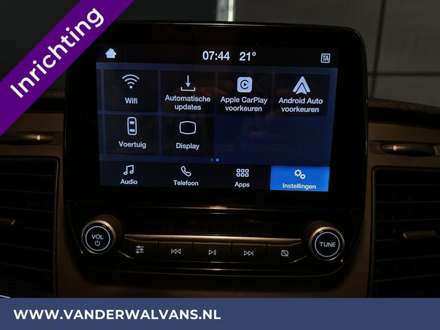Ford TRANSIT CUSTOM 2.0 TDCI 130pk L2H1 Inrichting Euro6 Airco | Camera | LED | Apple Carplay | Android Auto | 2800kg Trekhaak Cruisecontrol, Parkeersensoren, Verwarmde voorruit, Bijrijdersbank