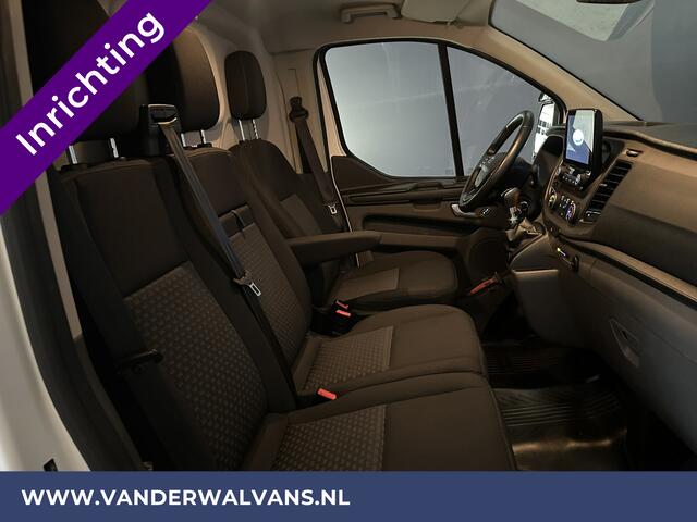 Ford TRANSIT CUSTOM 2.0 TDCI 130pk L2H1 Inrichting Euro6 Airco | Camera | LED | Apple Carplay | Android Auto | 2800kg Trekhaak Cruisecontrol, Parkeersensoren, Verwarmde voorruit, Bijrijdersbank